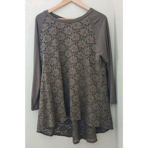 New Comfy USA Lace Tunic Top